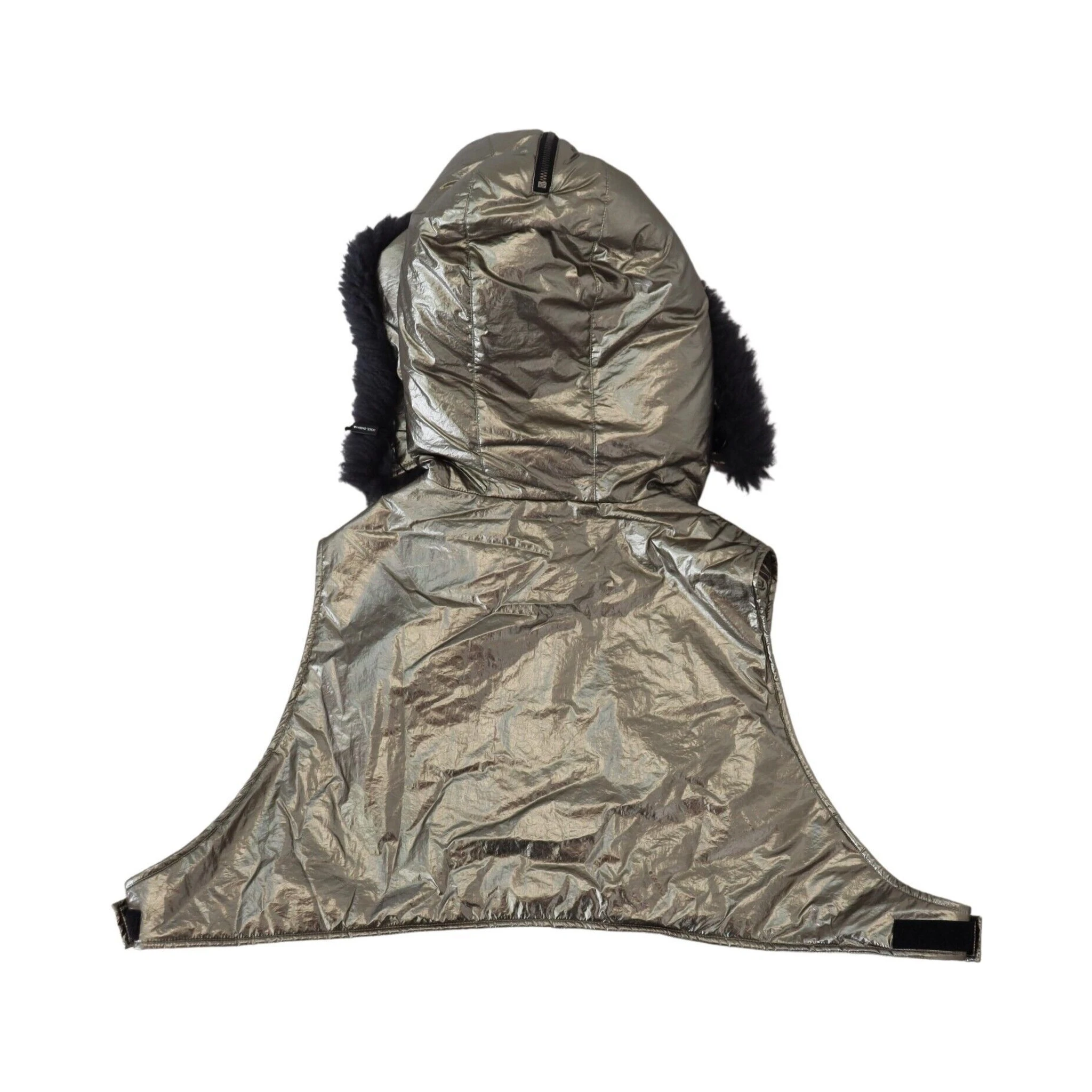 Silver Fur Whole Head Wrap Men Capello Nylon Hat