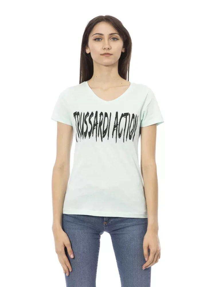 Light Blue Cotton T-Shirt