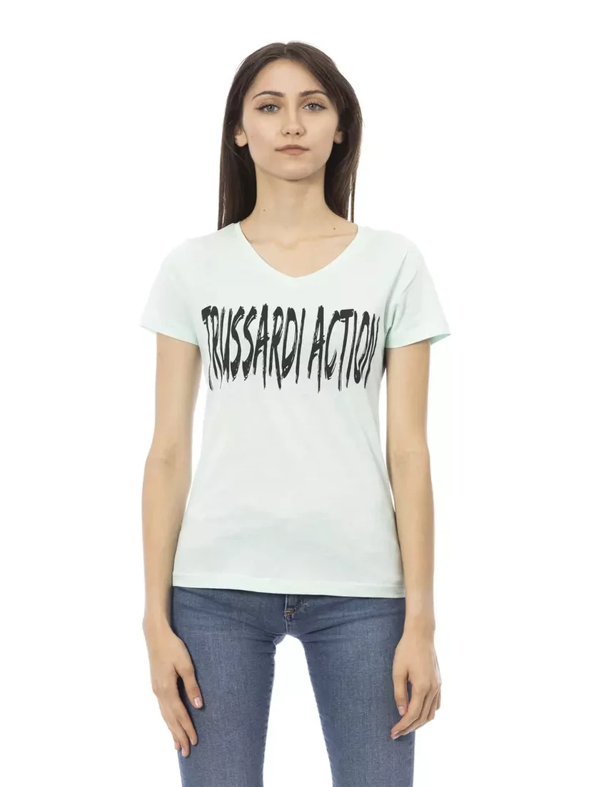 Light Blue Cotton T-Shirt