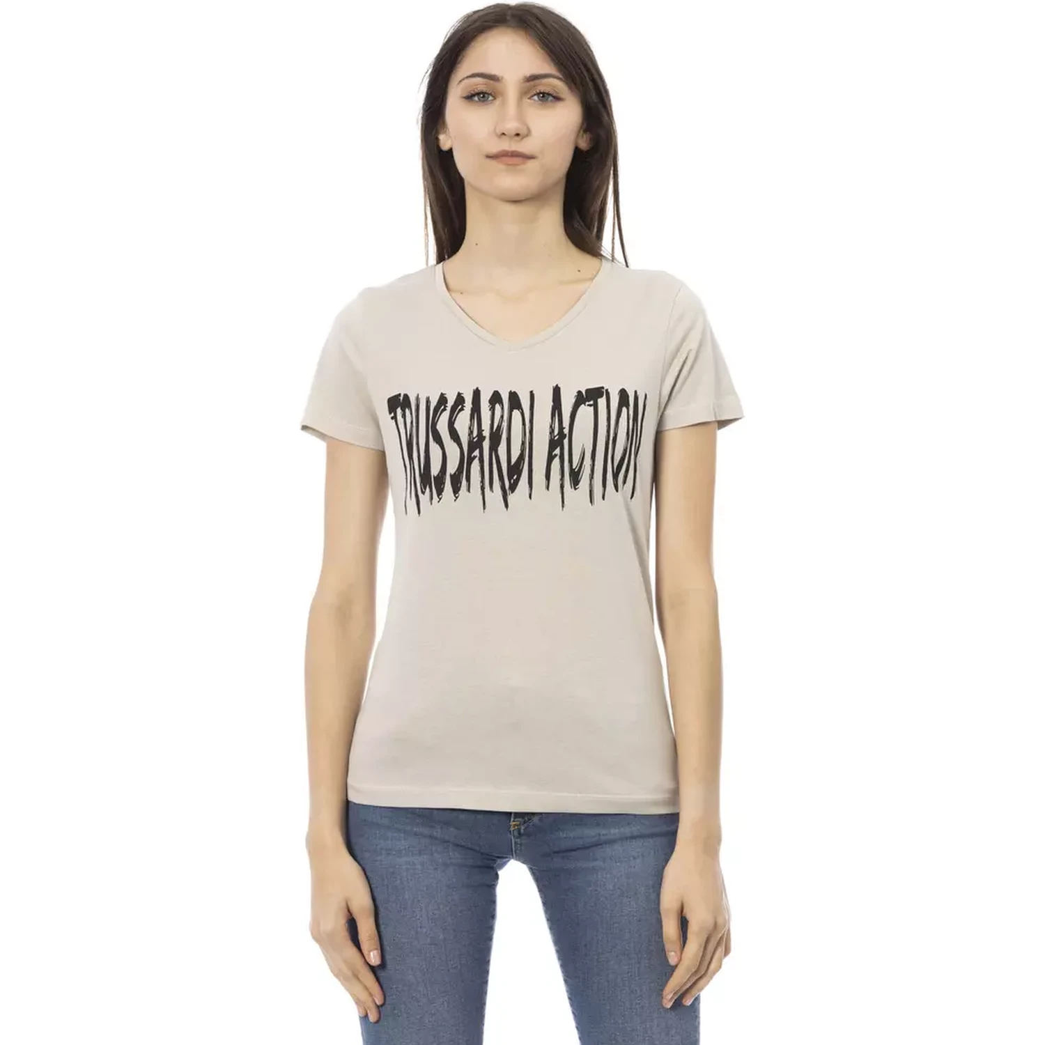 Beige Cotton T-Shirt