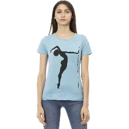 Light Blue Cotton T-Shirt