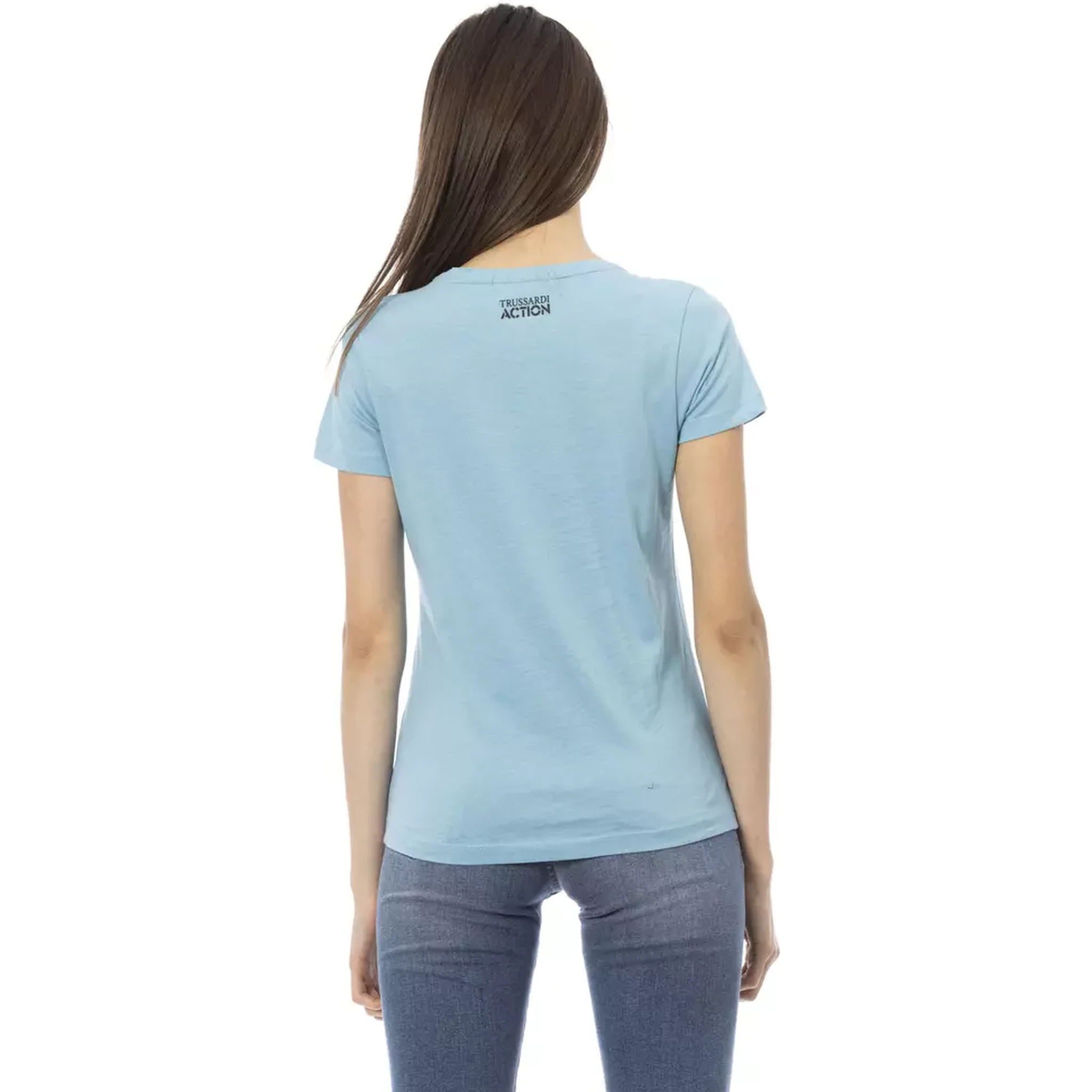 Light Blue Cotton T-Shirt