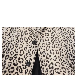 White Leopard Single Breasted Coat Blazer
