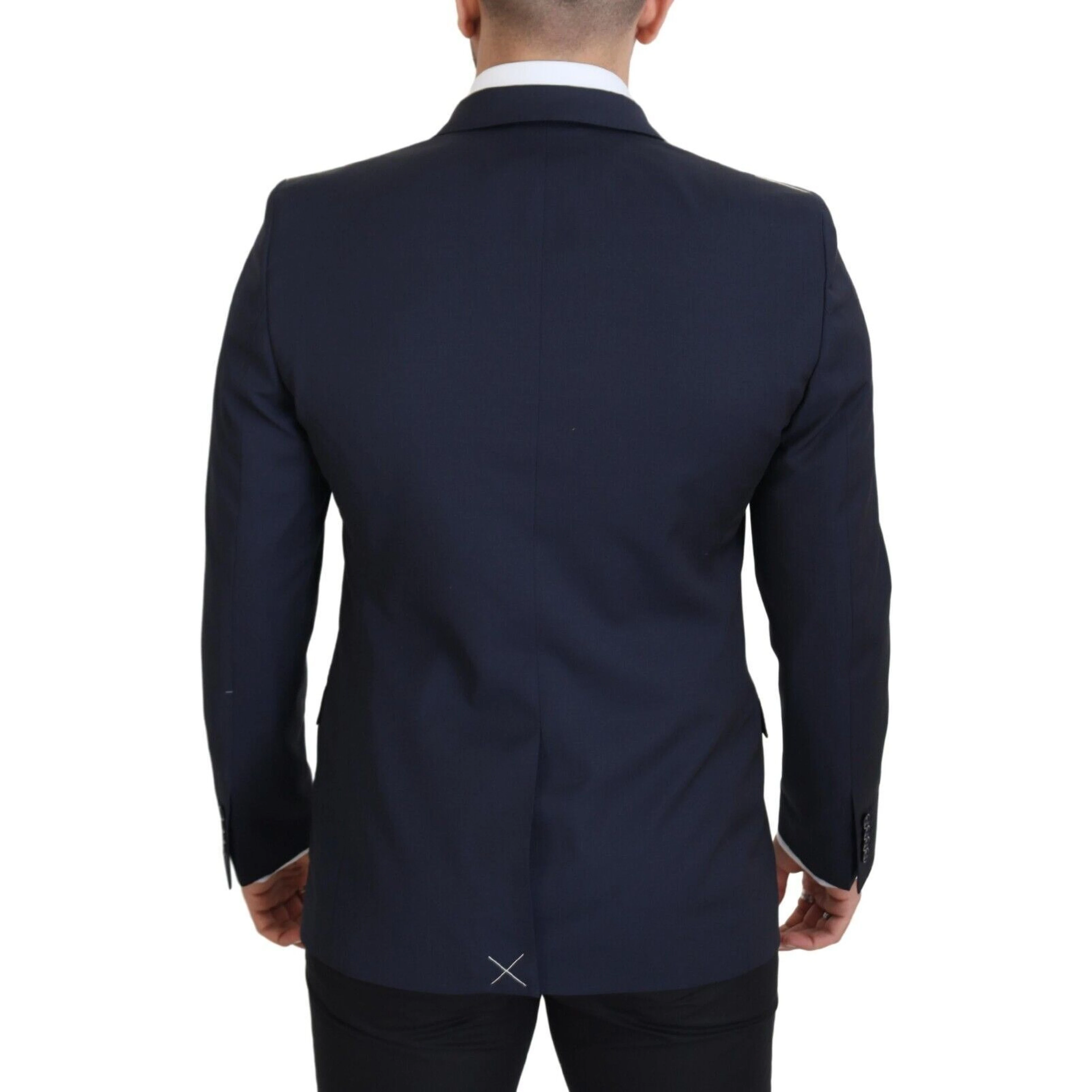 Dark Blue Wool Single Breasted MARTINI Blazer
