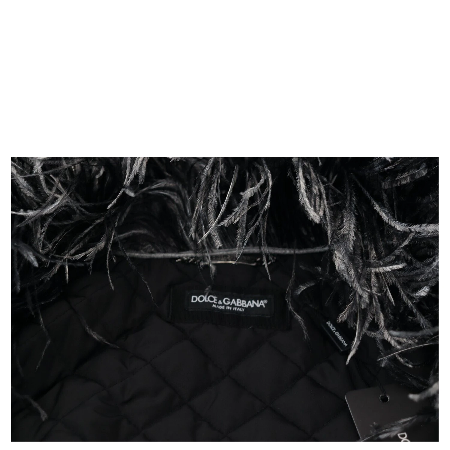 Black White Fur Shearling Full Zip Jacket
