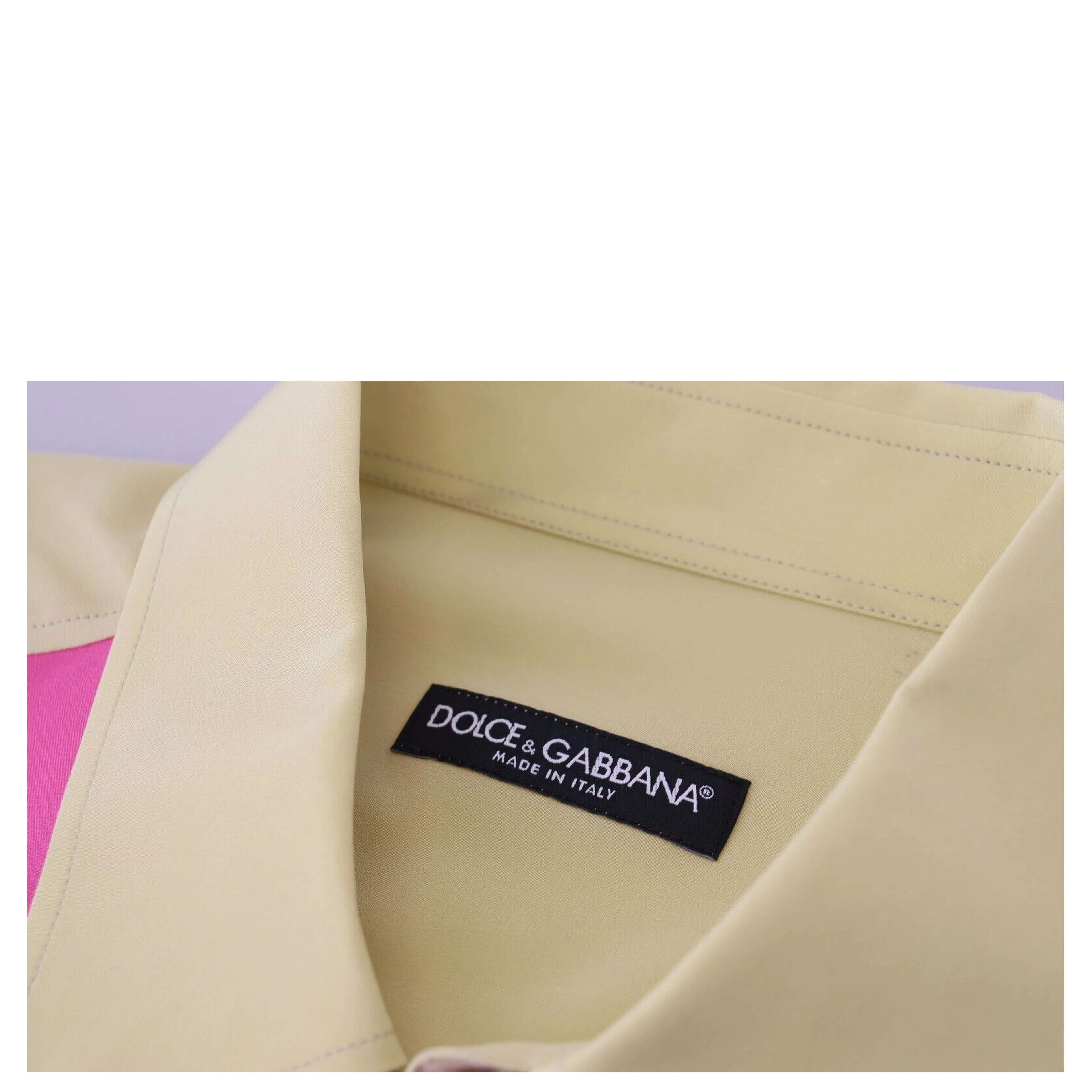 Multicolor Patchwork Silk Button Down Shirt