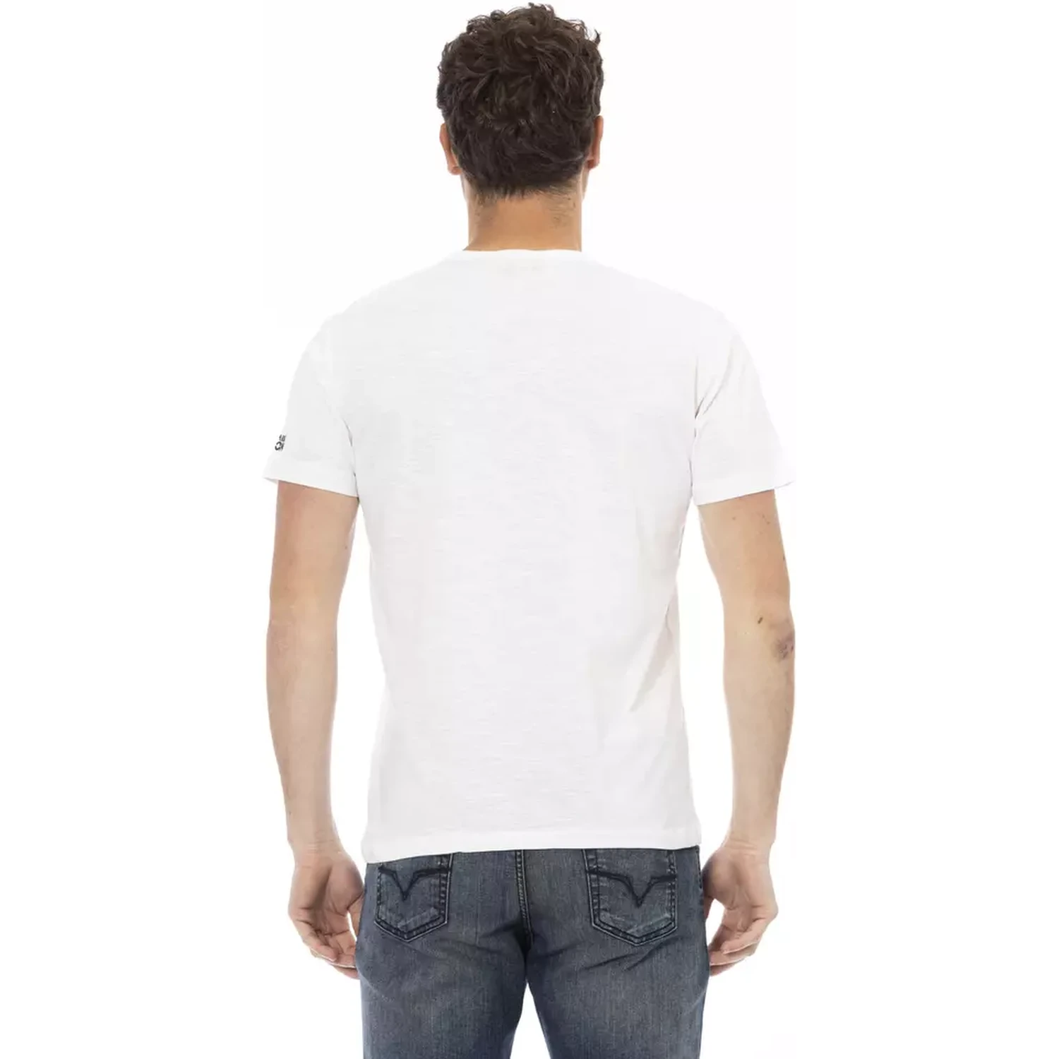 تي شيرت قطني أبيض