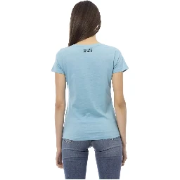 Light Blue Cotton T-Shirt