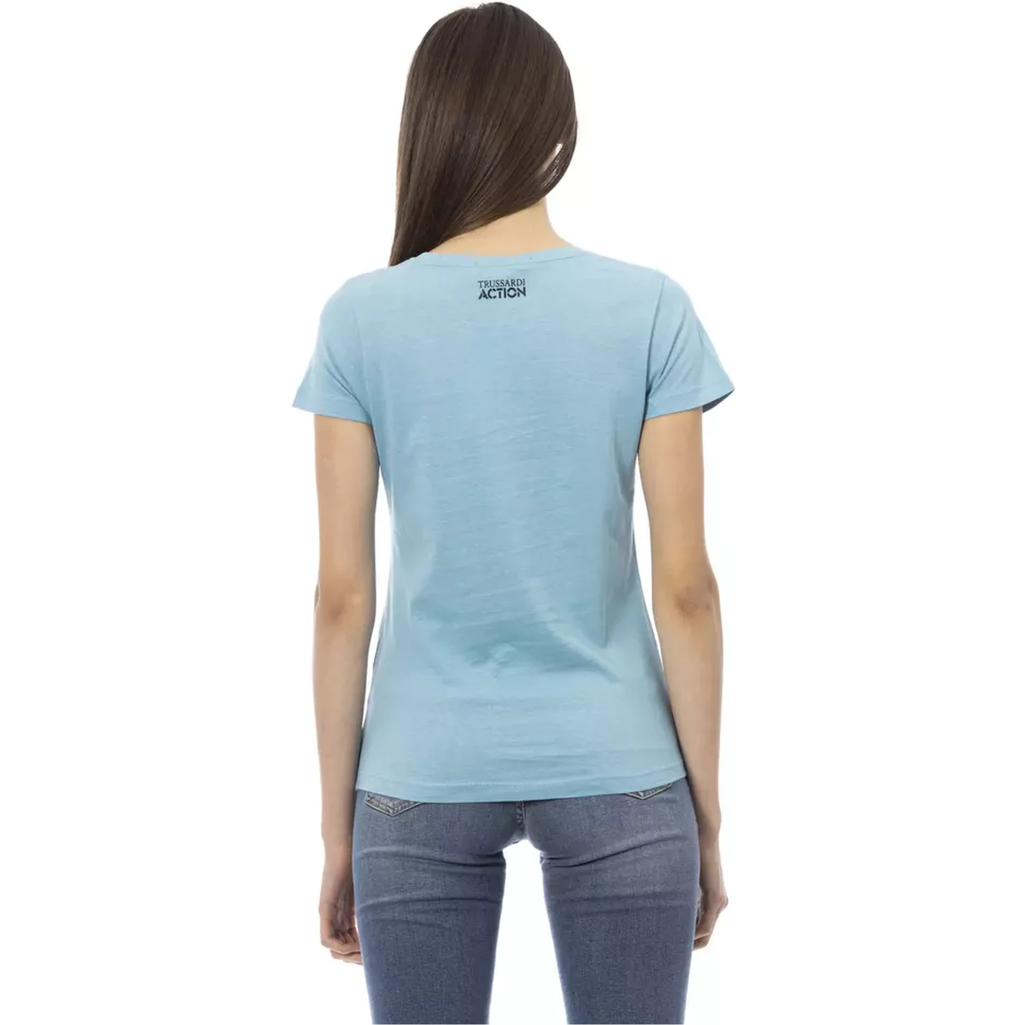 Light Blue Cotton T-Shirt