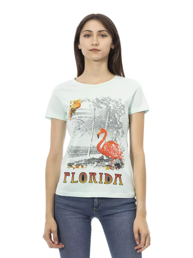 Light Blue Cotton T-Shirt