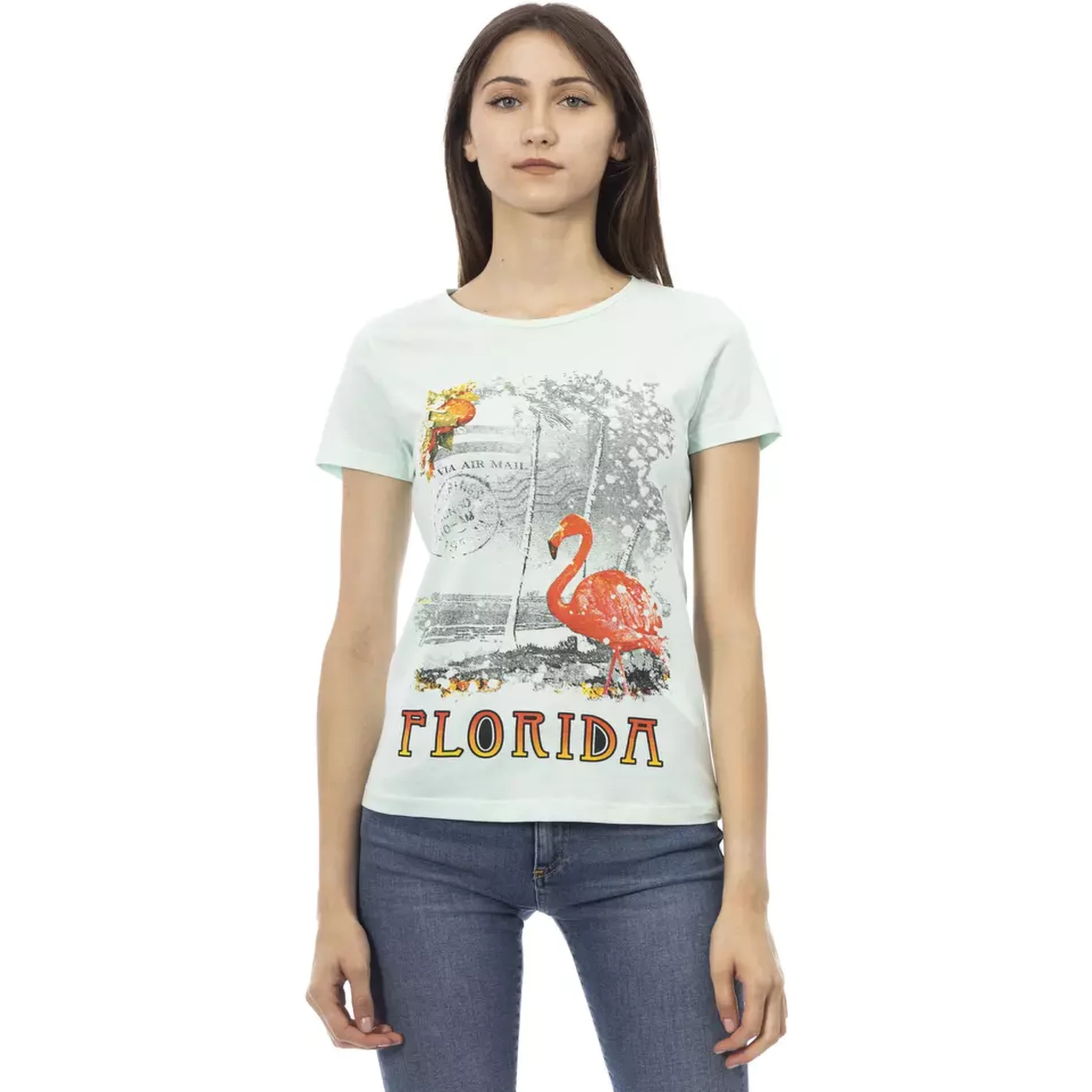 Light Blue Cotton T-Shirt