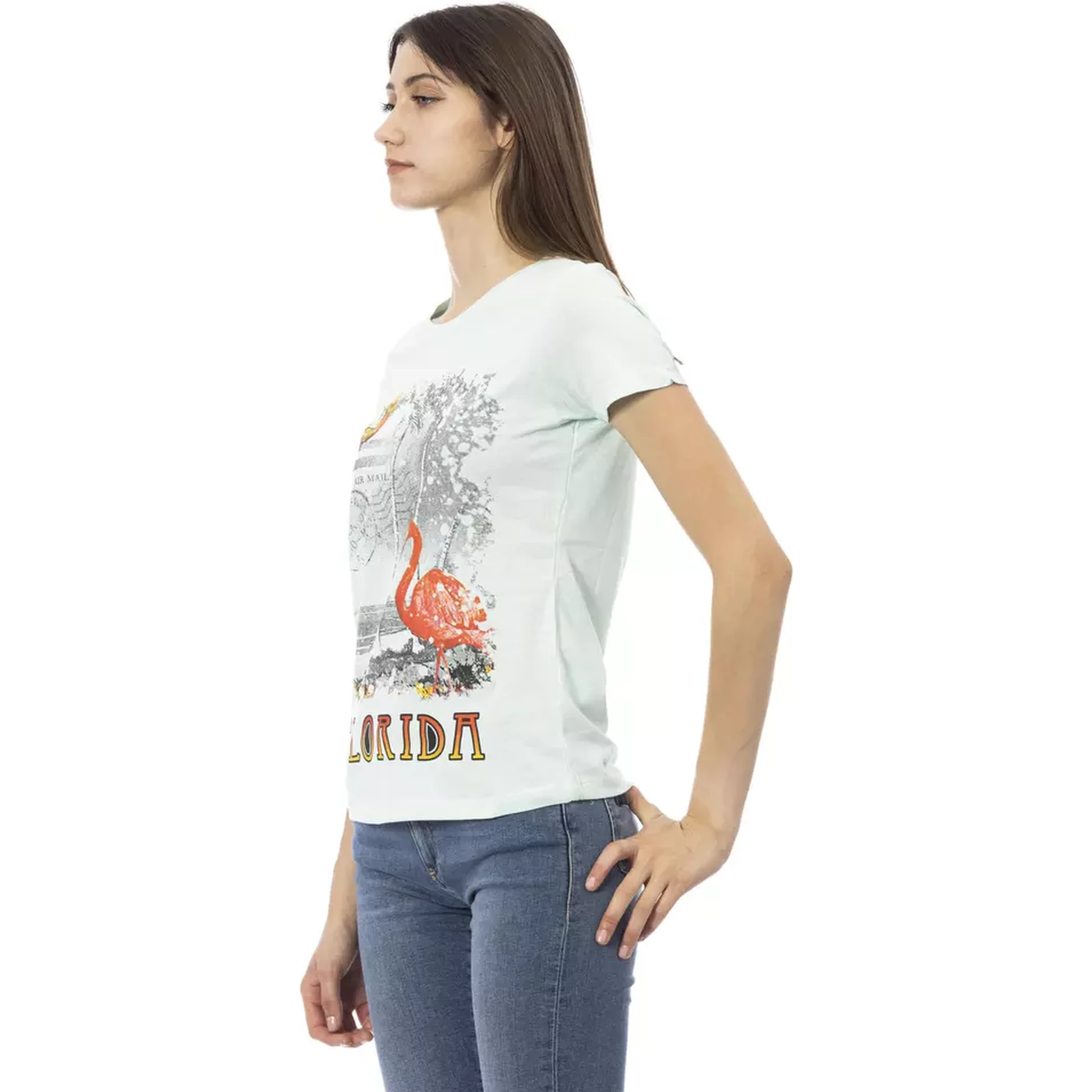 Light Blue Cotton T-Shirt