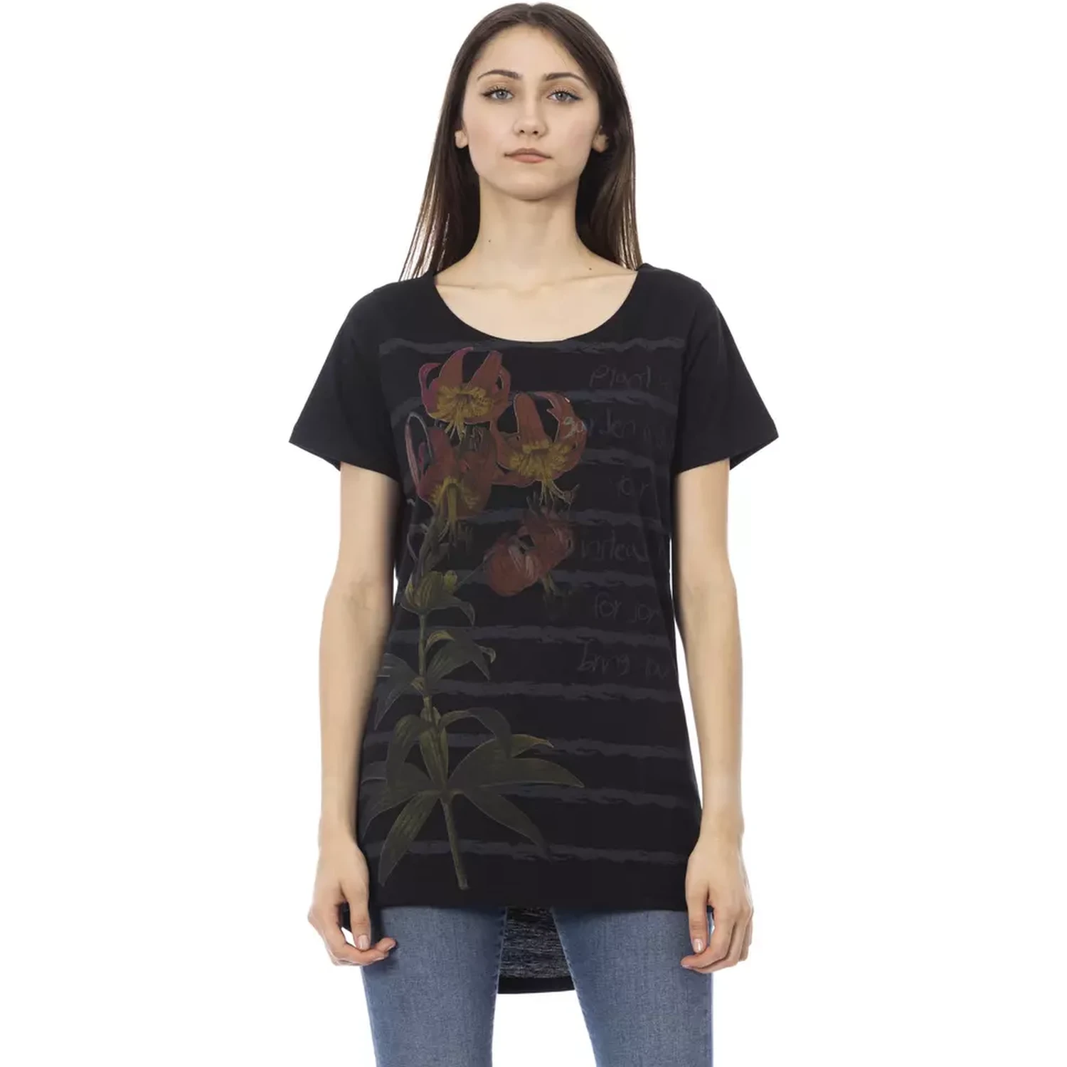 Black Cotton T-Shirt