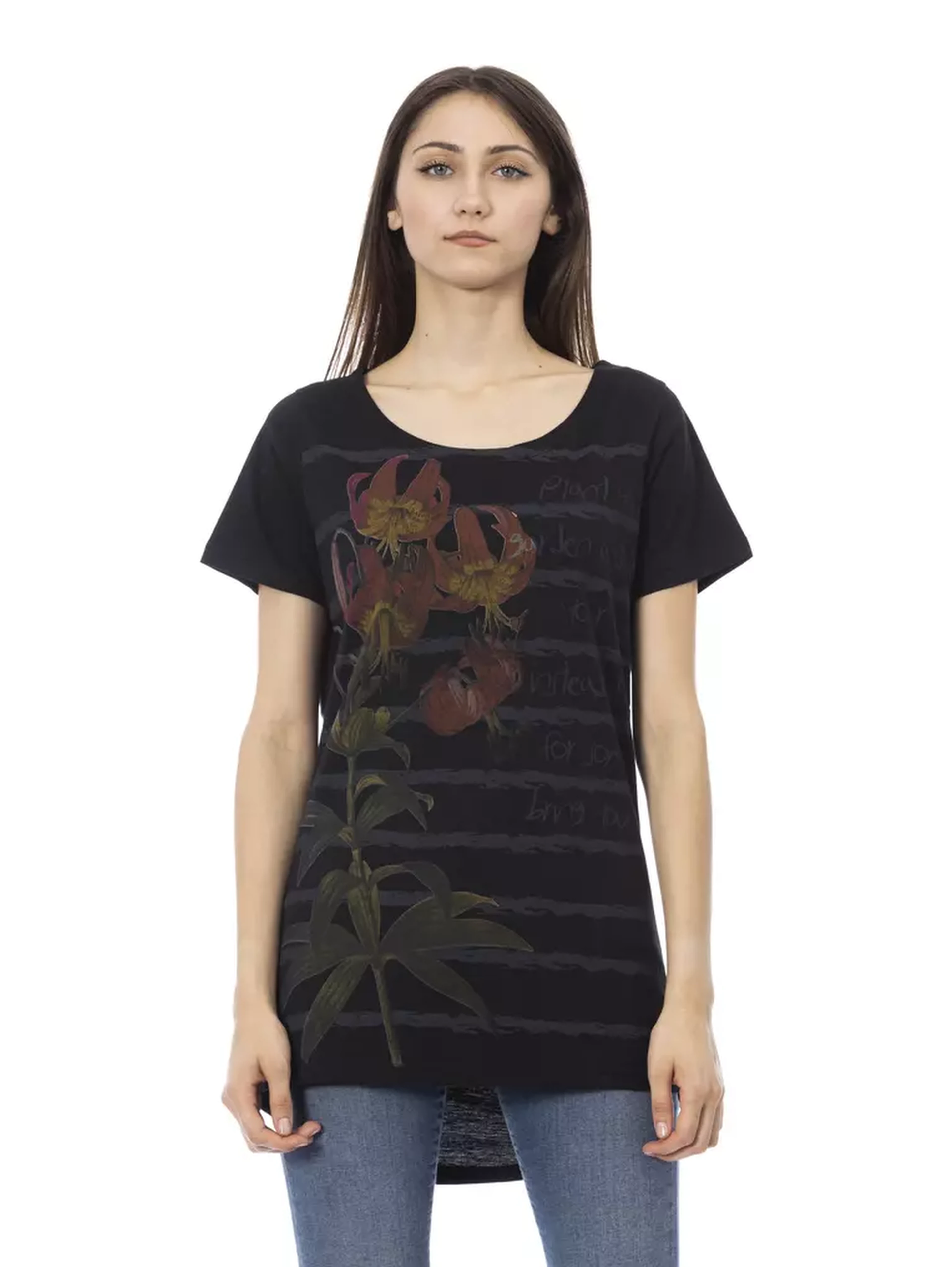 Black Cotton T-Shirt