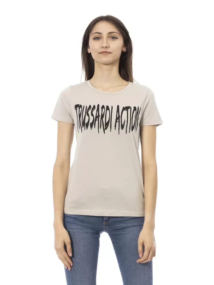 Beige Cotton T-Shirt
