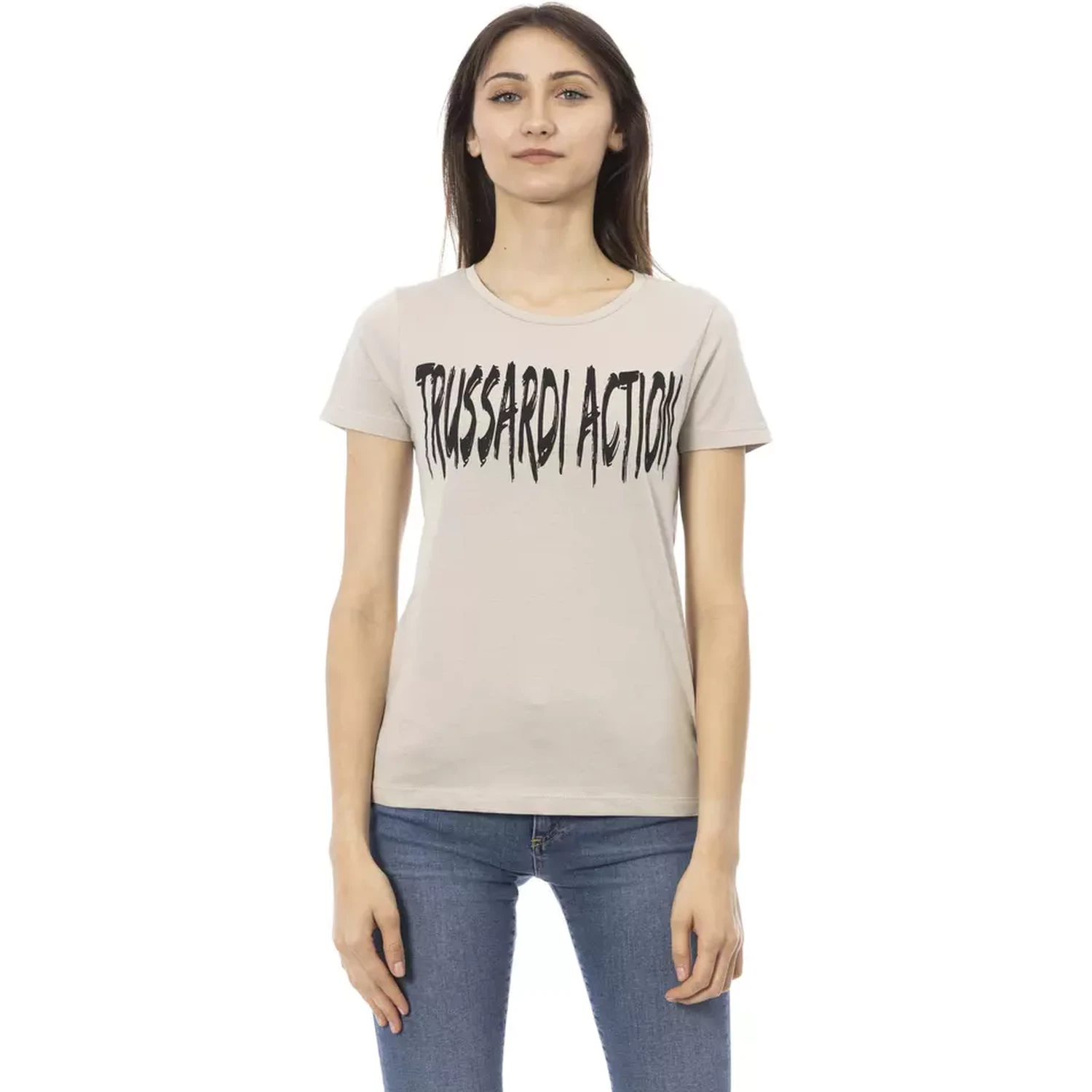 Beige Cotton T-Shirt