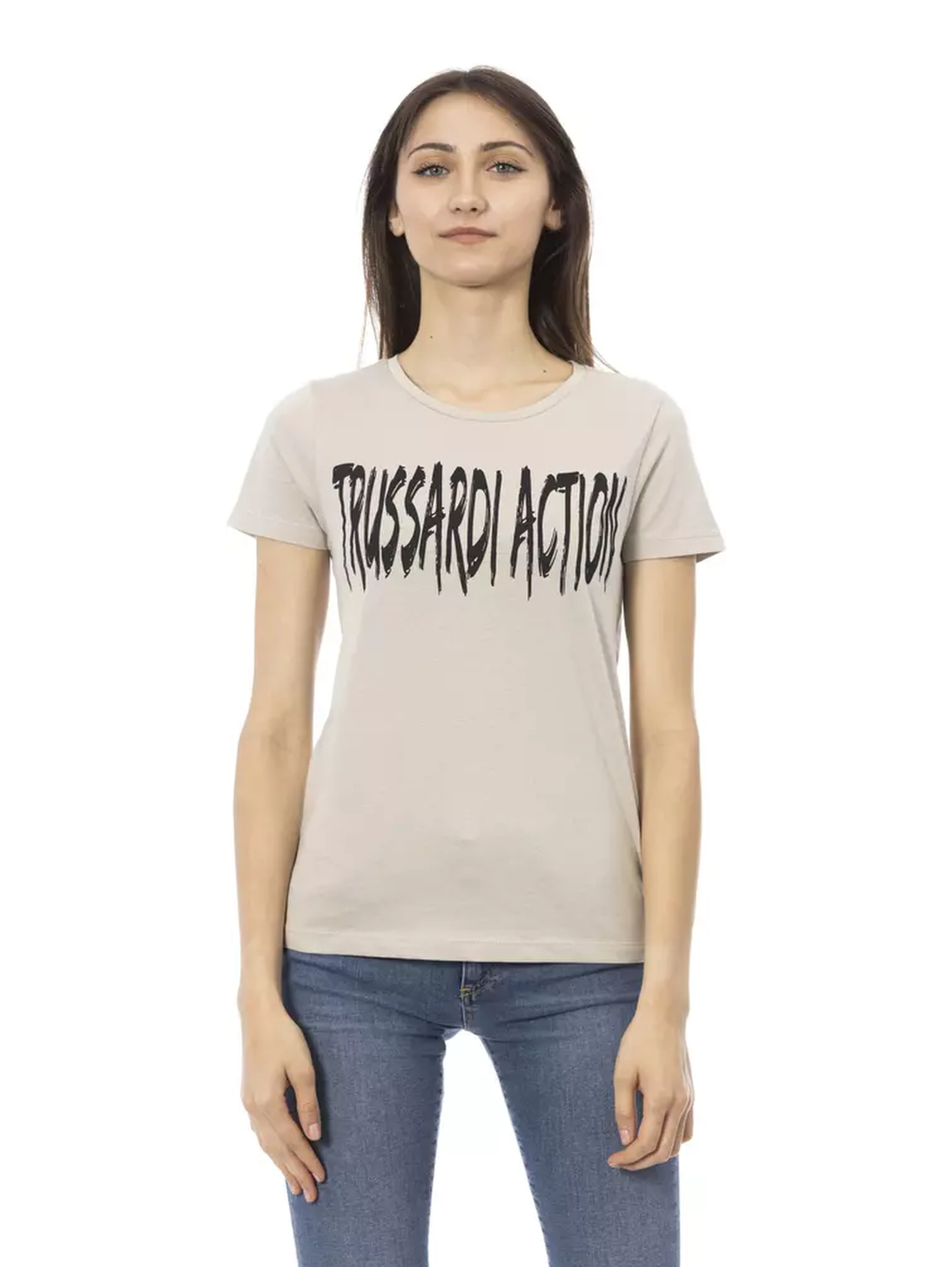 Beige Cotton T-Shirt