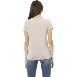 Beige Cotton T-Shirt