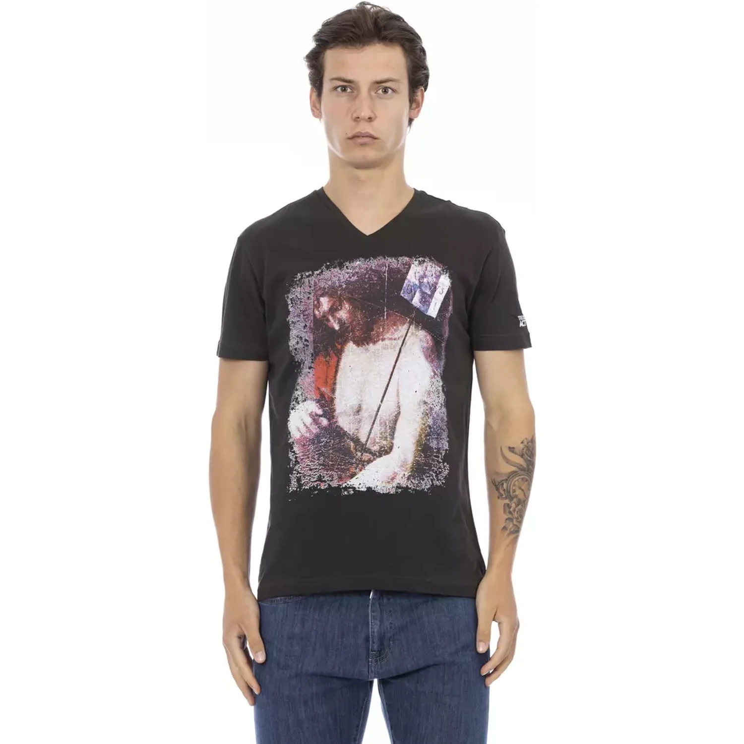Black Cotton T-Shirt