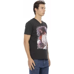 تيشيرت قطني أسود
