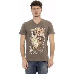 Brown Cotton T-Shirt