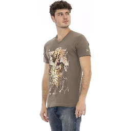 Brown Cotton T-Shirt