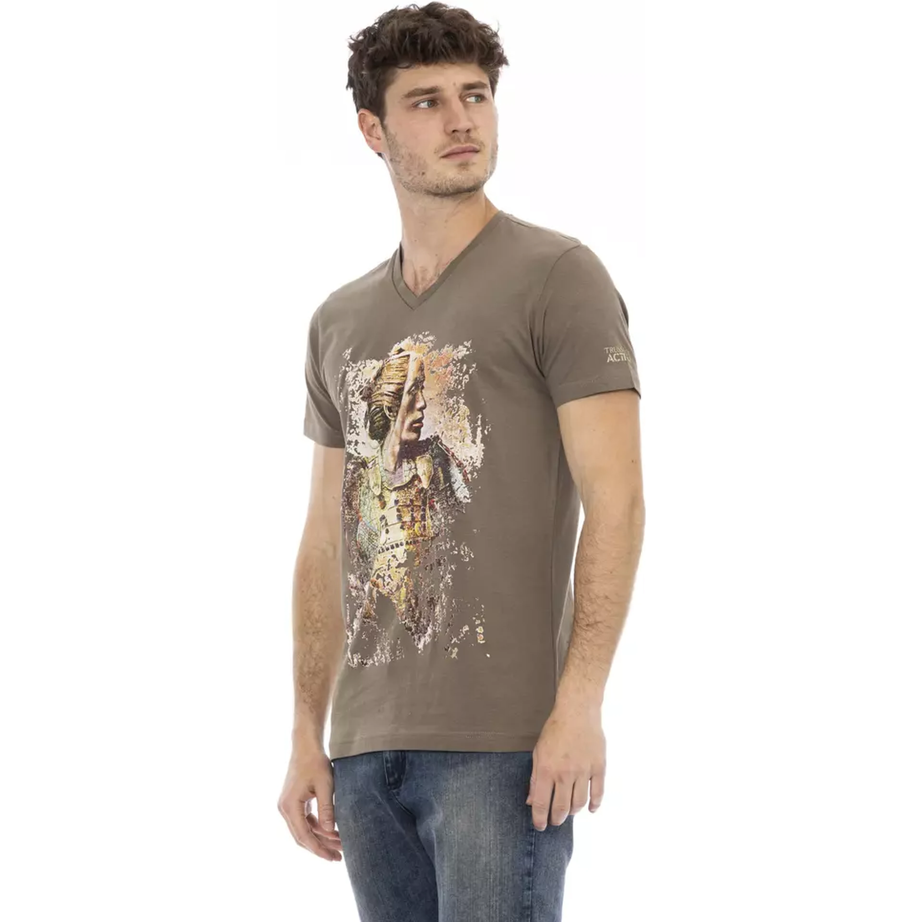 Brown Cotton T-Shirt