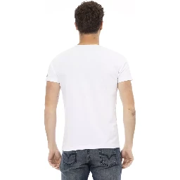تي شيرت قطني أبيض