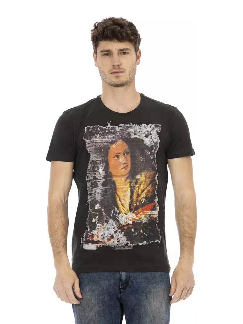 Black Cotton T-Shirt
