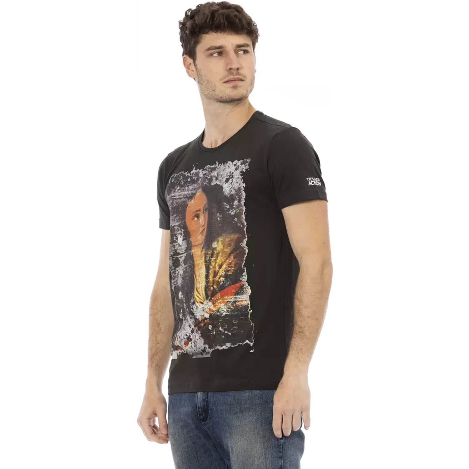 Black Cotton T-Shirt