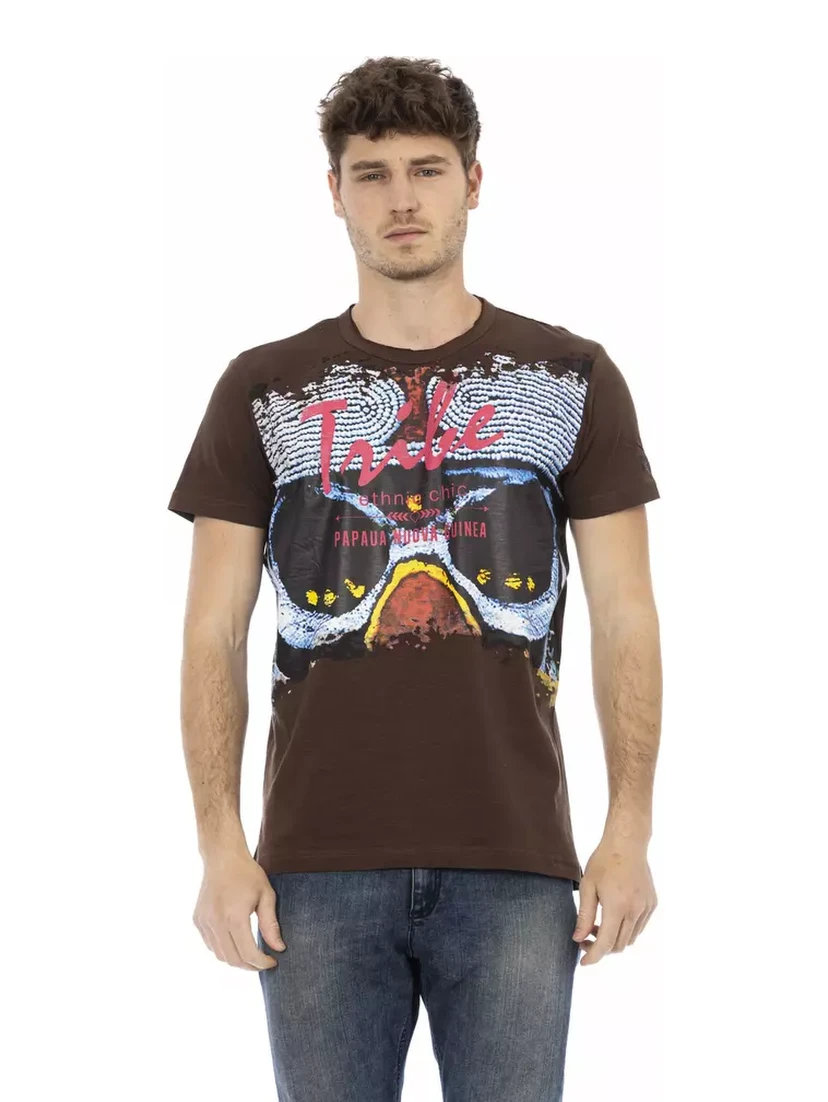 Brown Cotton T-Shirt