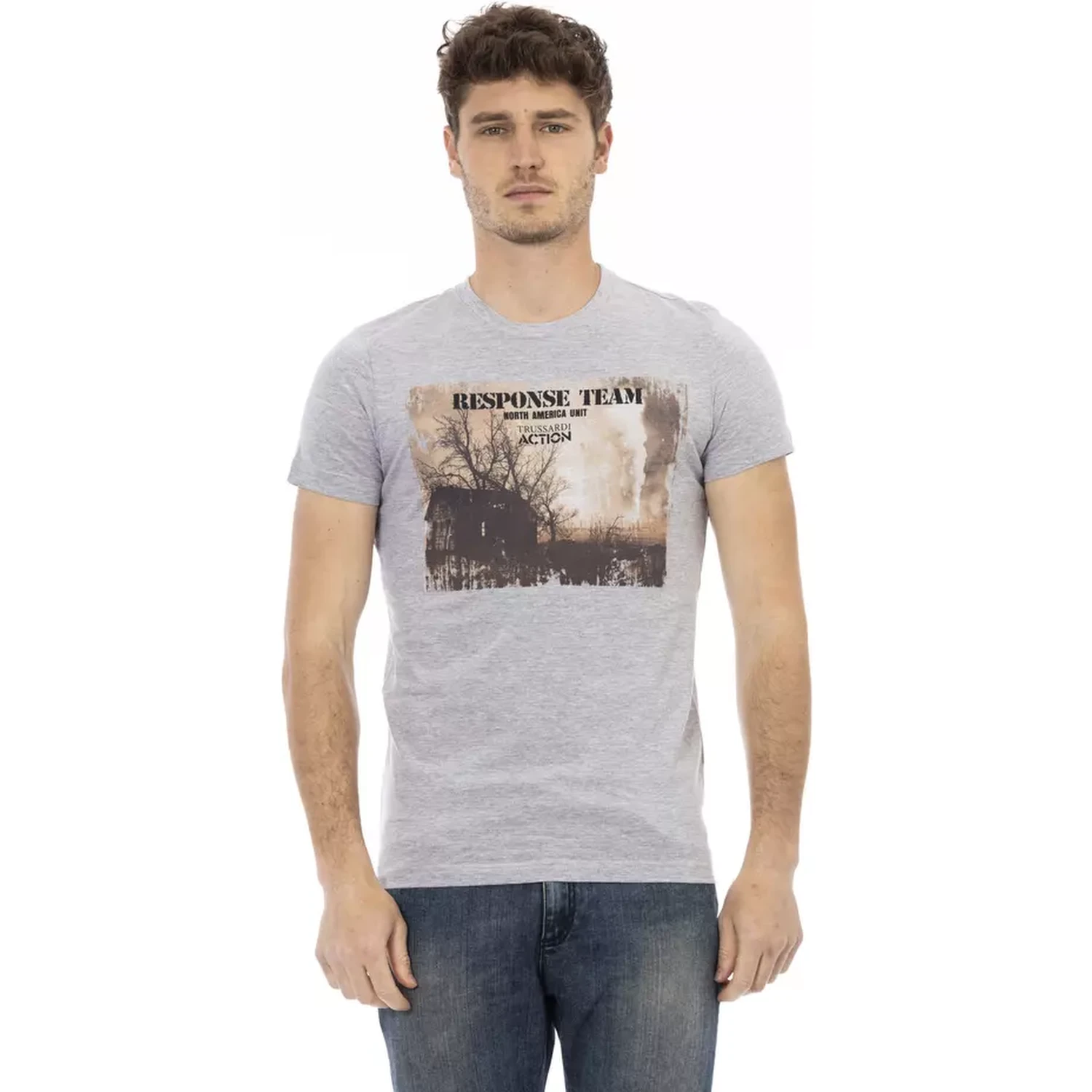 Gray Cotton T-Shirt