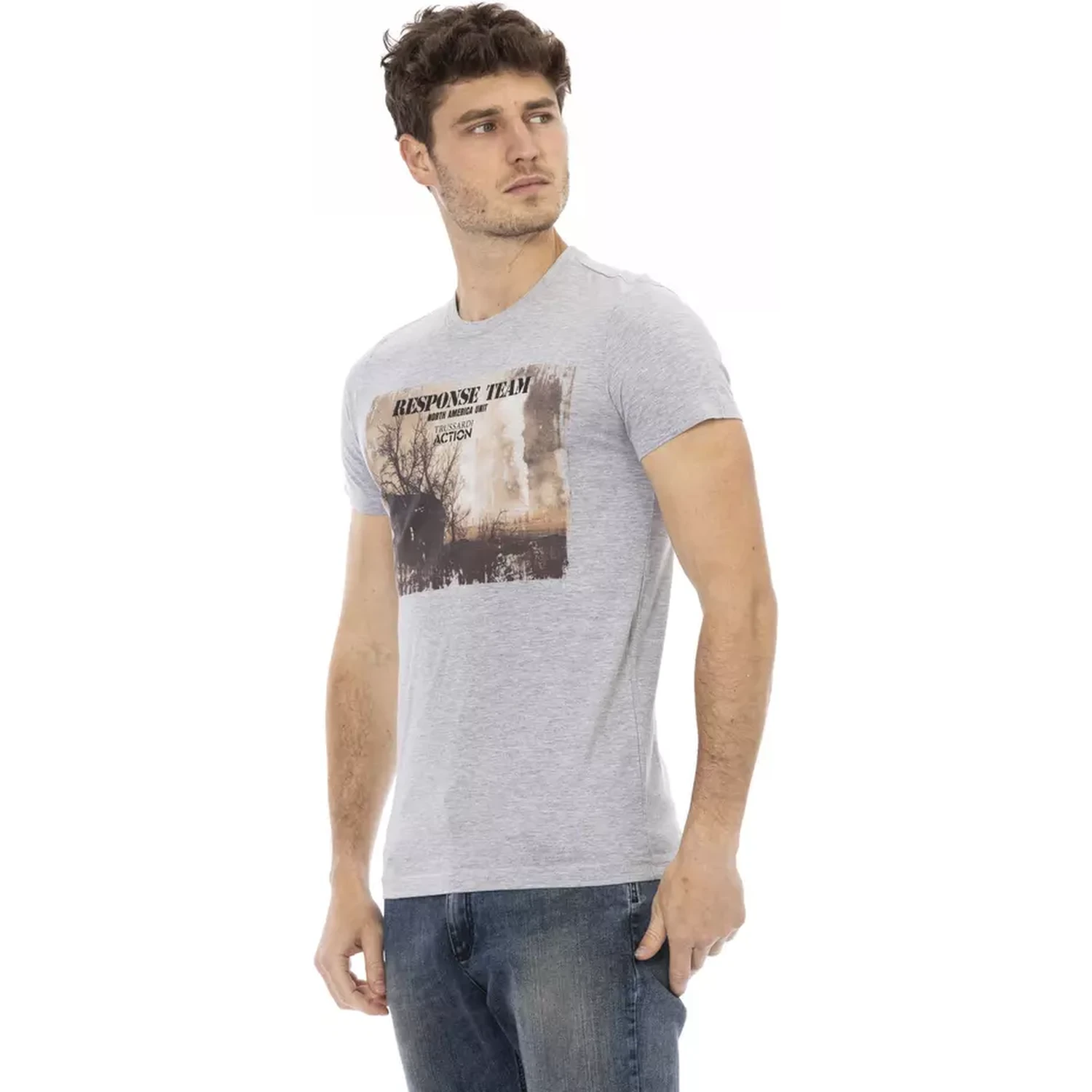 Gray Cotton T-Shirt