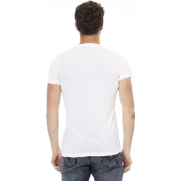 تي شيرت قطني أبيض