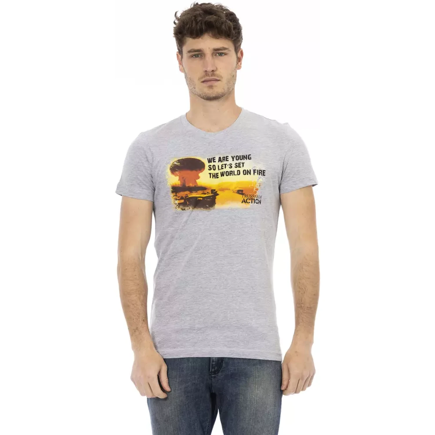 Gray Cotton T-Shirt