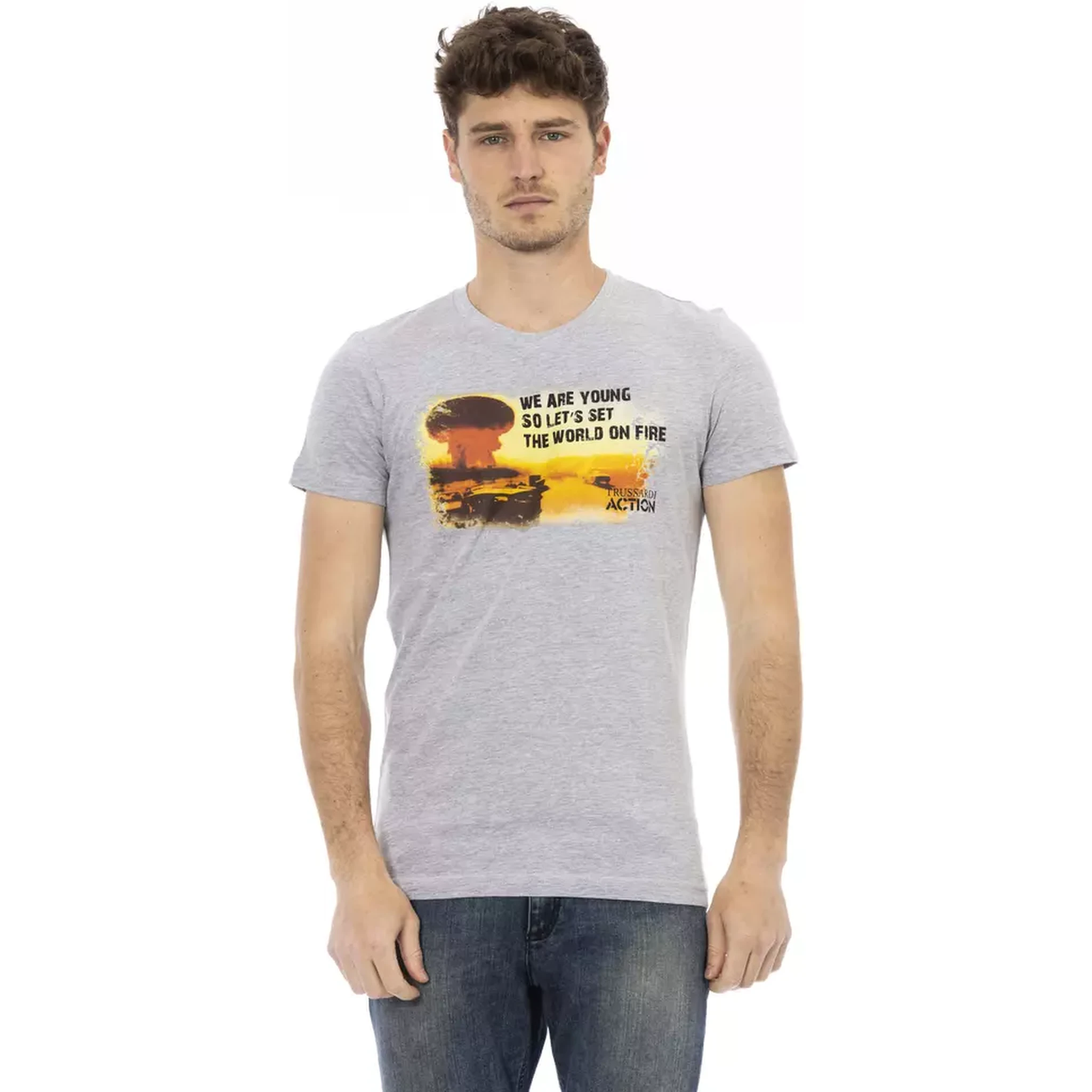 Gray Cotton T-Shirt