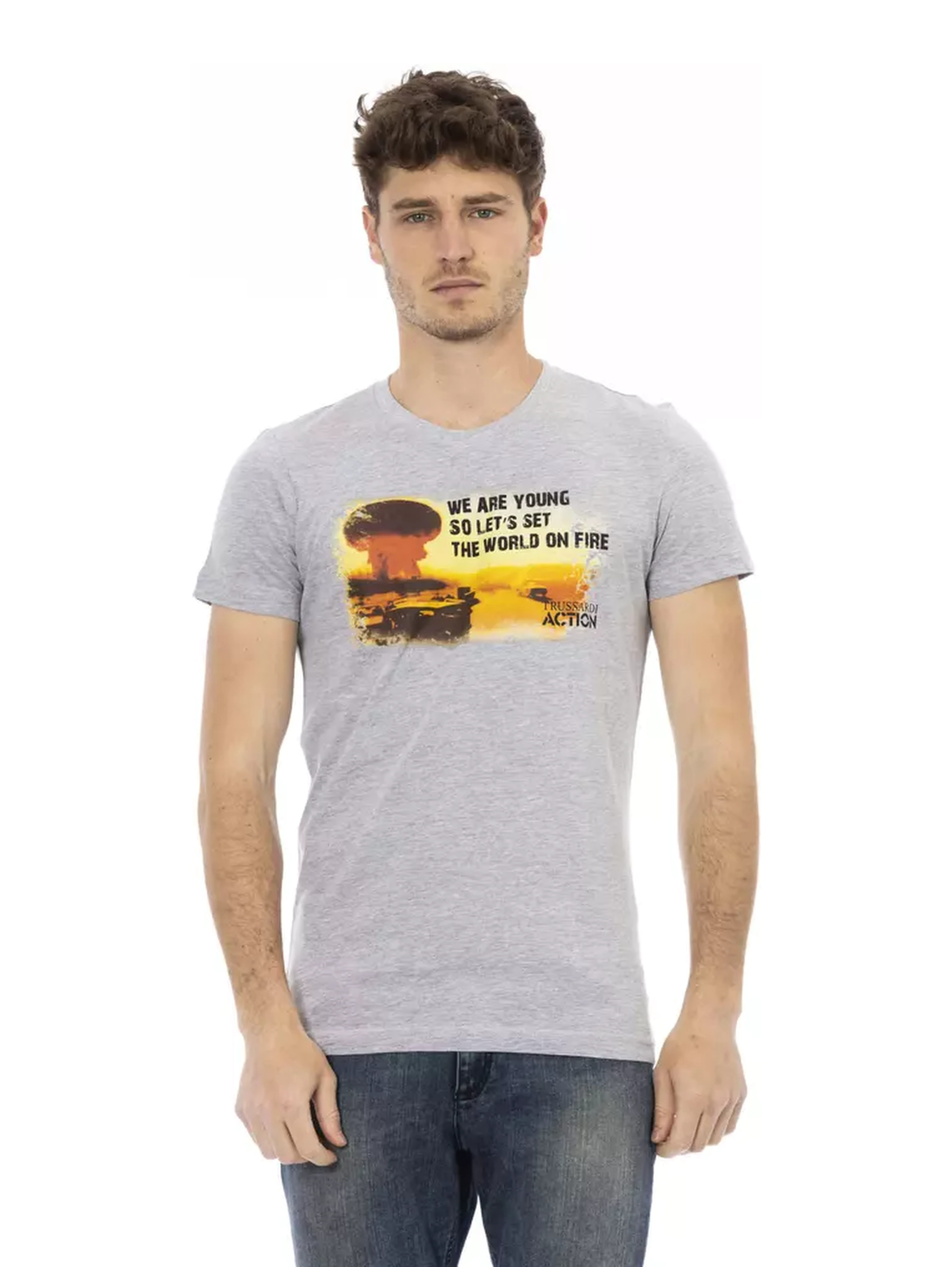Gray Cotton T-Shirt
