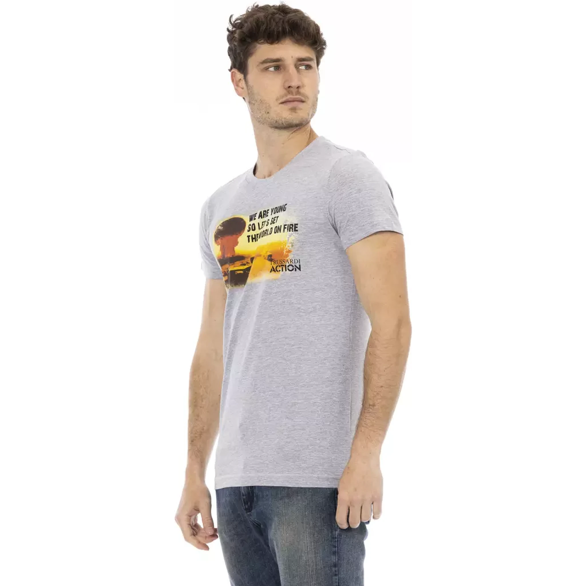 Gray Cotton T-Shirt