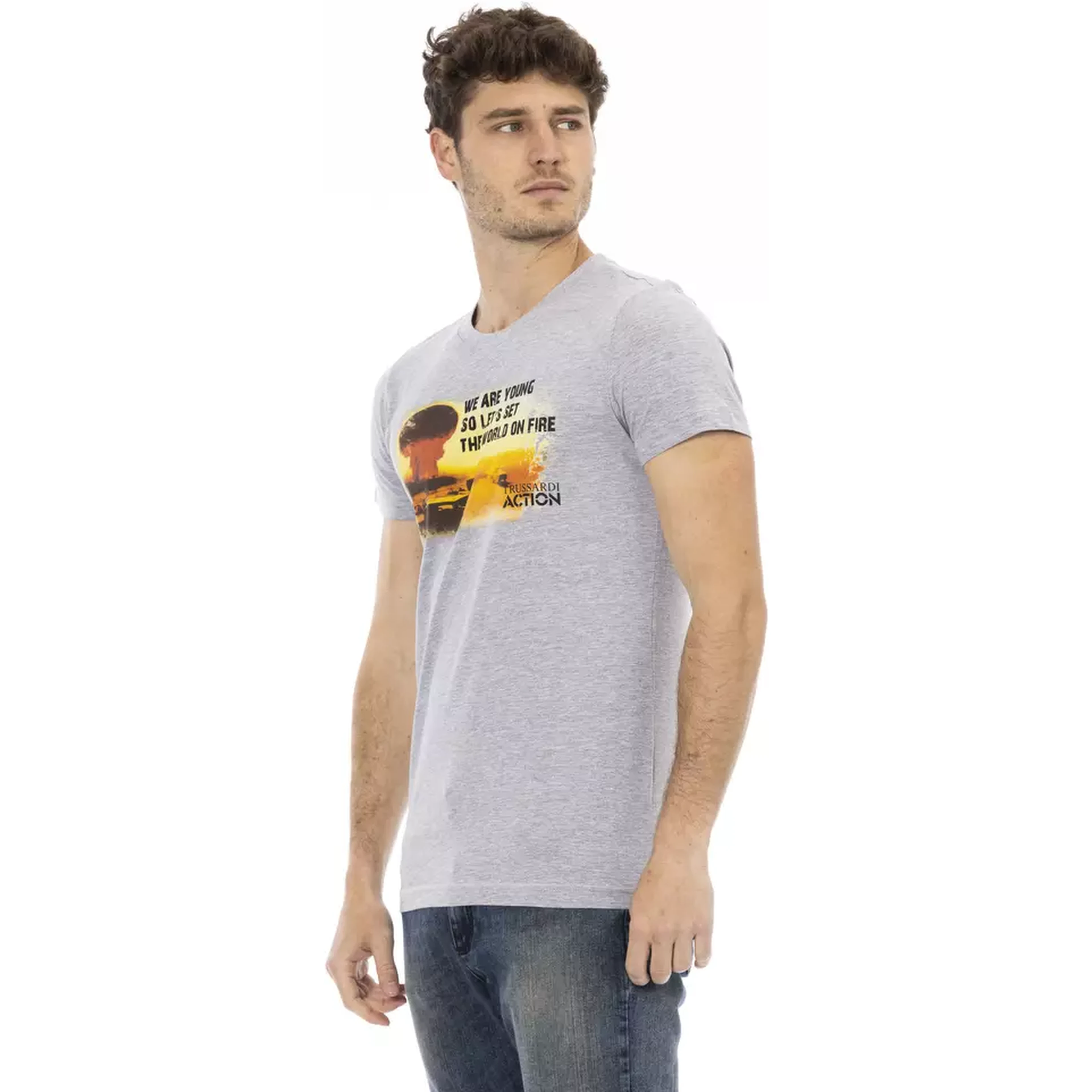 Gray Cotton T-Shirt