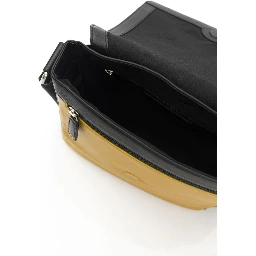 Yellow Leather Crossbody Bag
