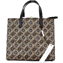 Mini Grind Signet Printed Leather Crossbody Tote Handbag Purse