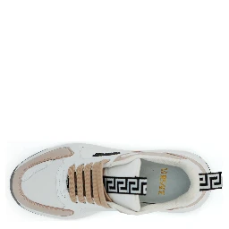 Light Pink and White Calf Leather Sneakers