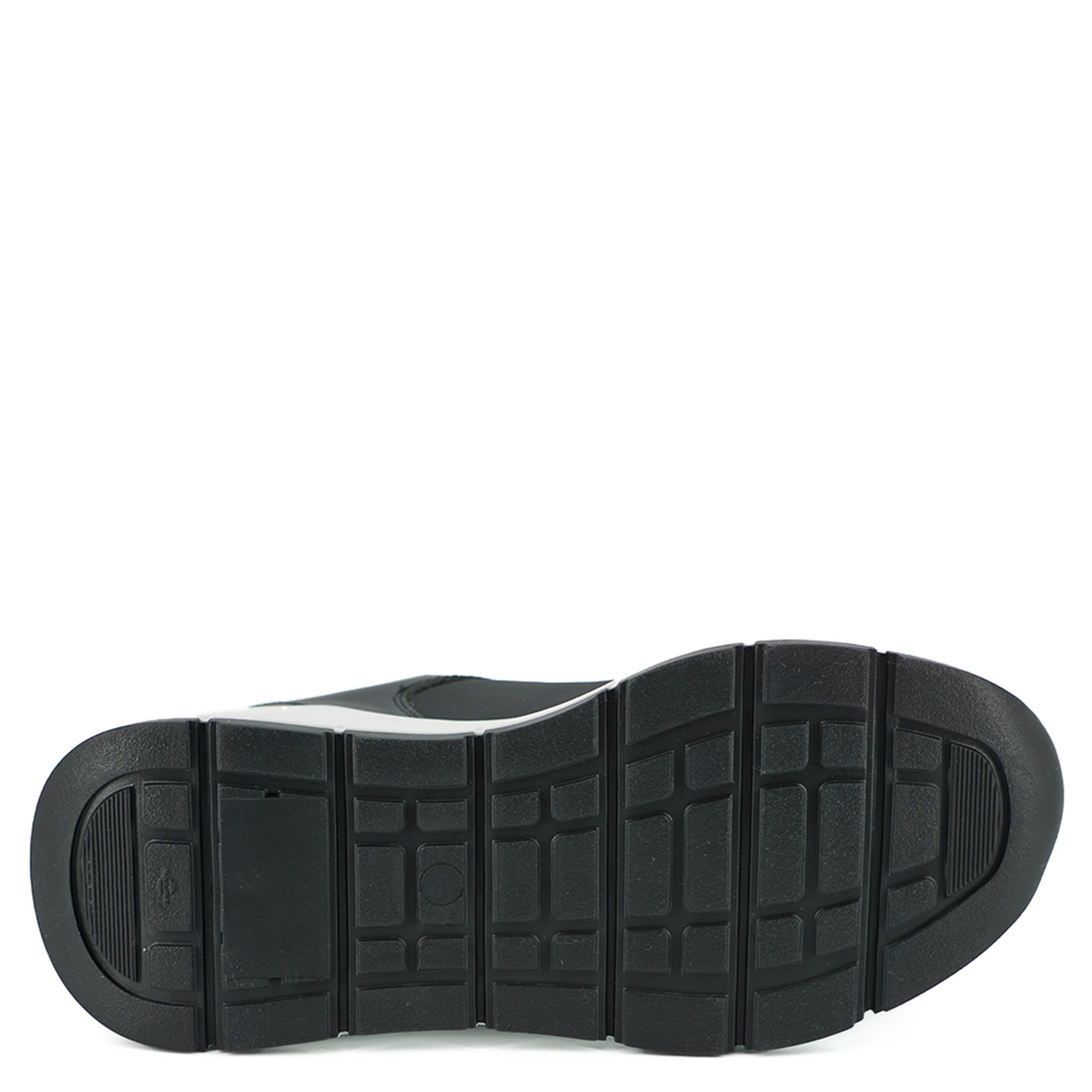 Black and White Calf Leather Sneakers