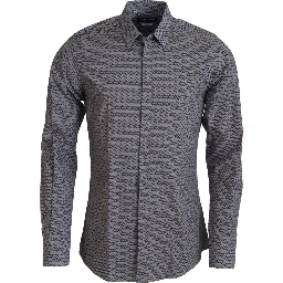 Gray Brown GOLD Slim Fit Dress Formal Shirt