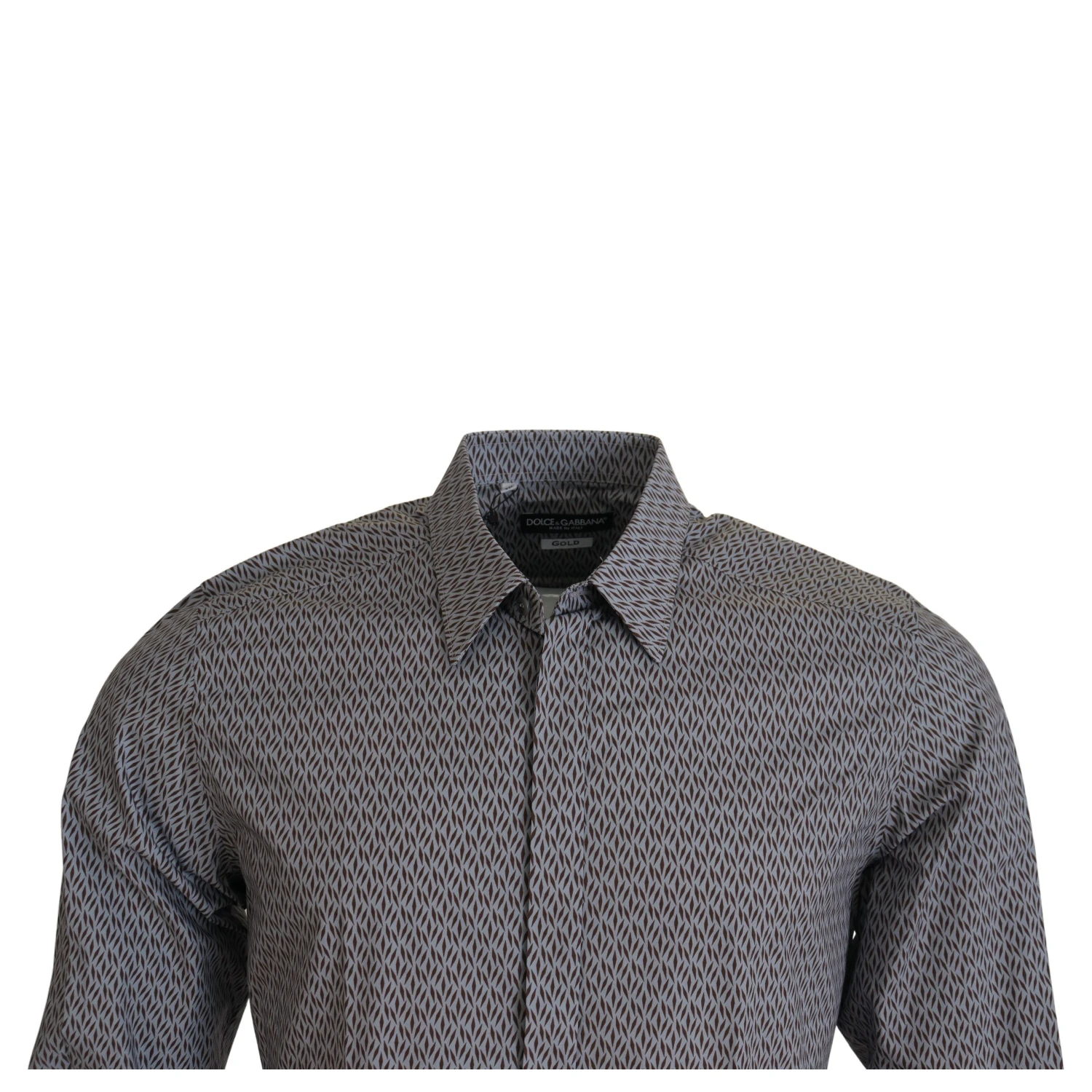 Gray Brown GOLD Slim Fit Dress Formal Shirt