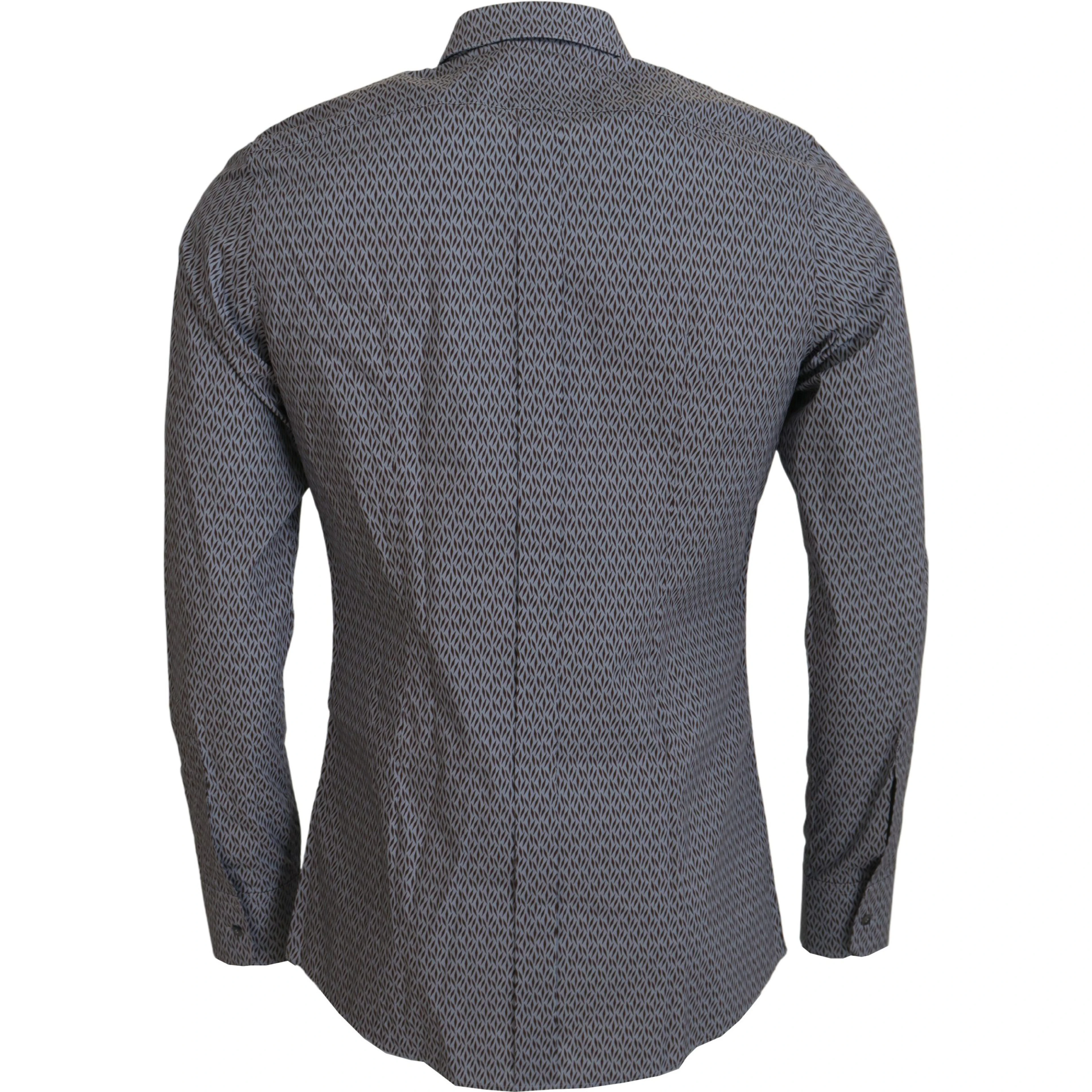 Gray Brown GOLD Slim Fit Dress Formal Shirt