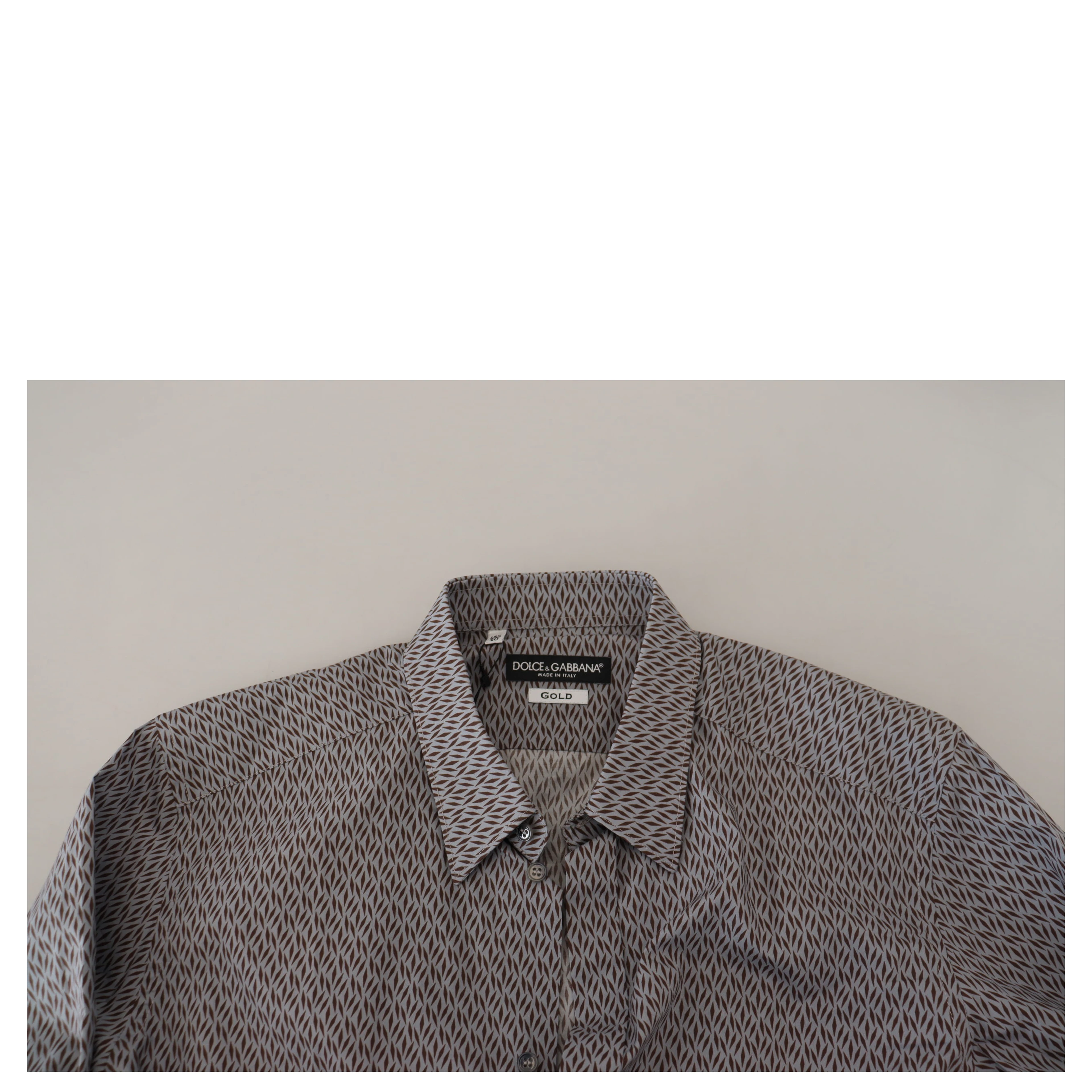 Gray Brown GOLD Slim Fit Dress Formal Shirt