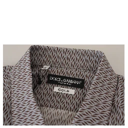 Gray Brown GOLD Slim Fit Dress Formal Shirt
