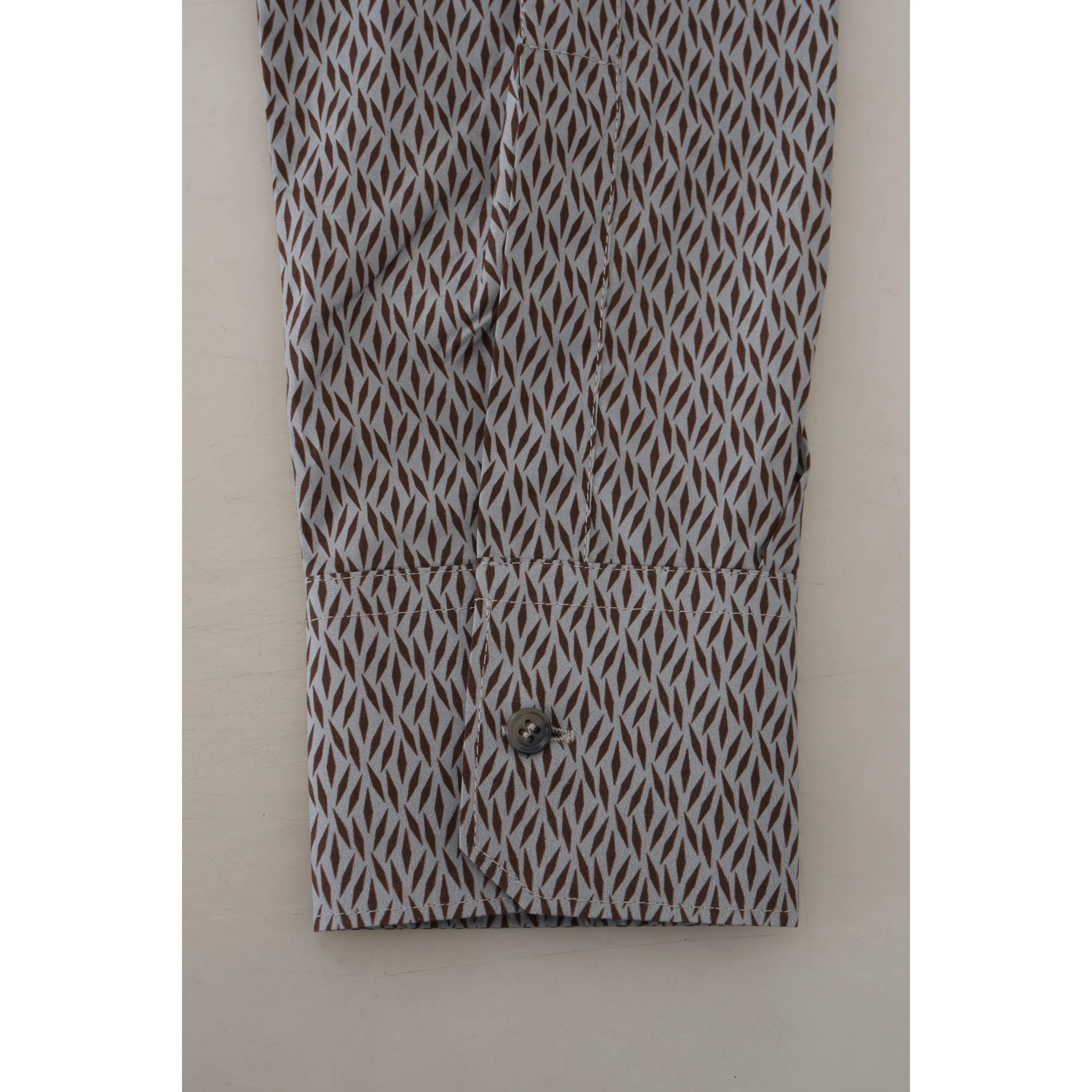Gray Brown GOLD Slim Fit Dress Formal Shirt
