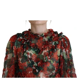 Multicolor Geranium A-line Knee Length Dress